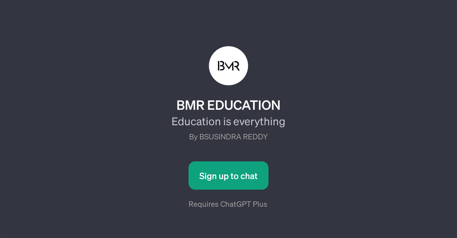BMR EDUCATION website
