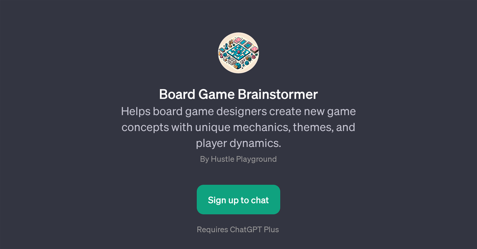 Board Game Brainstormer website