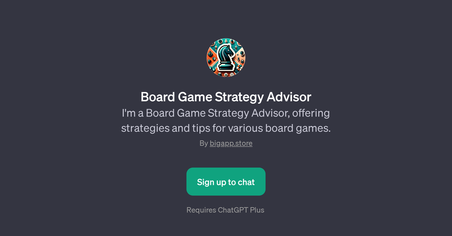 Board Game Strategy Advisor website