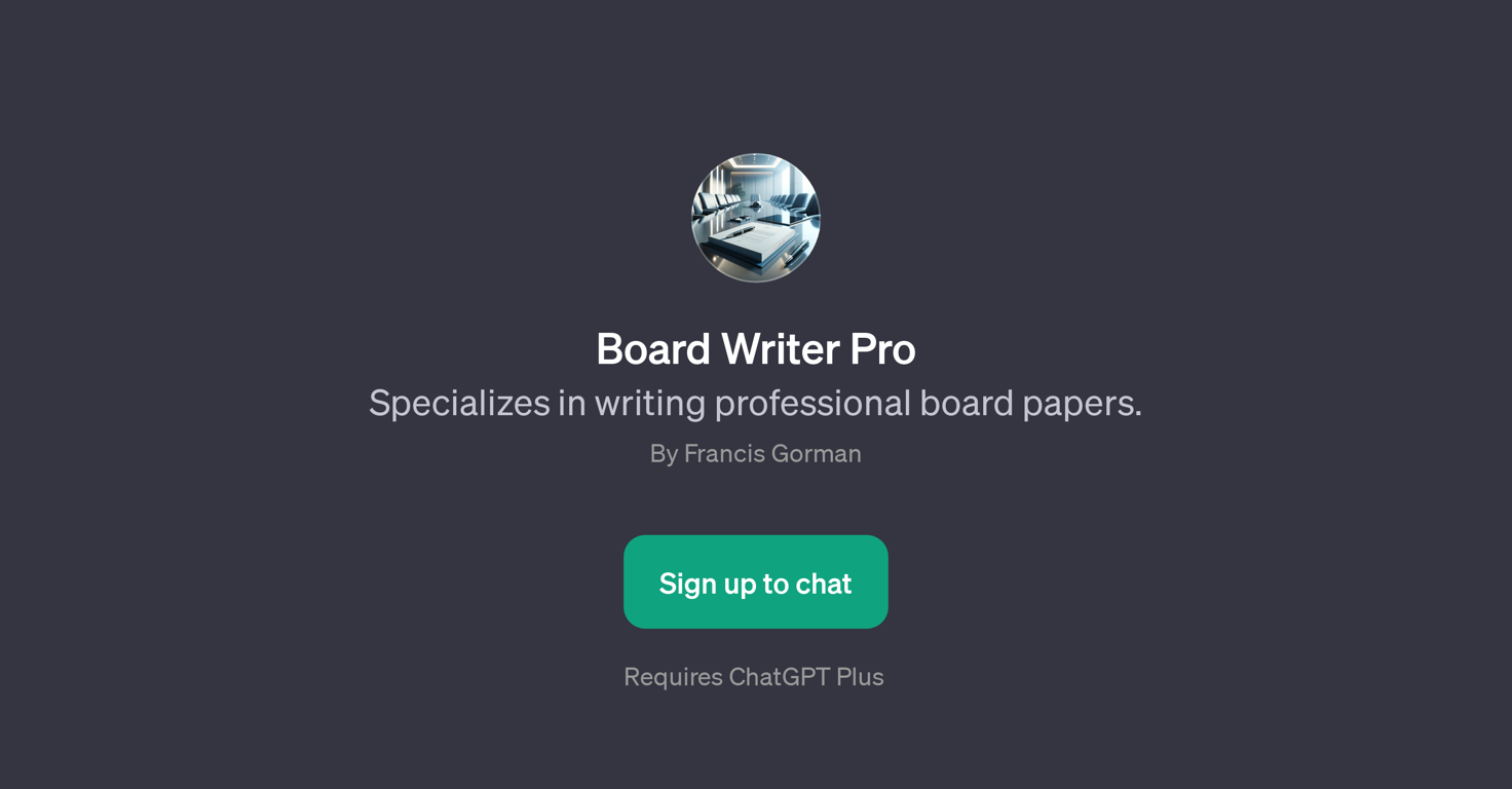 Board Writer Pro website