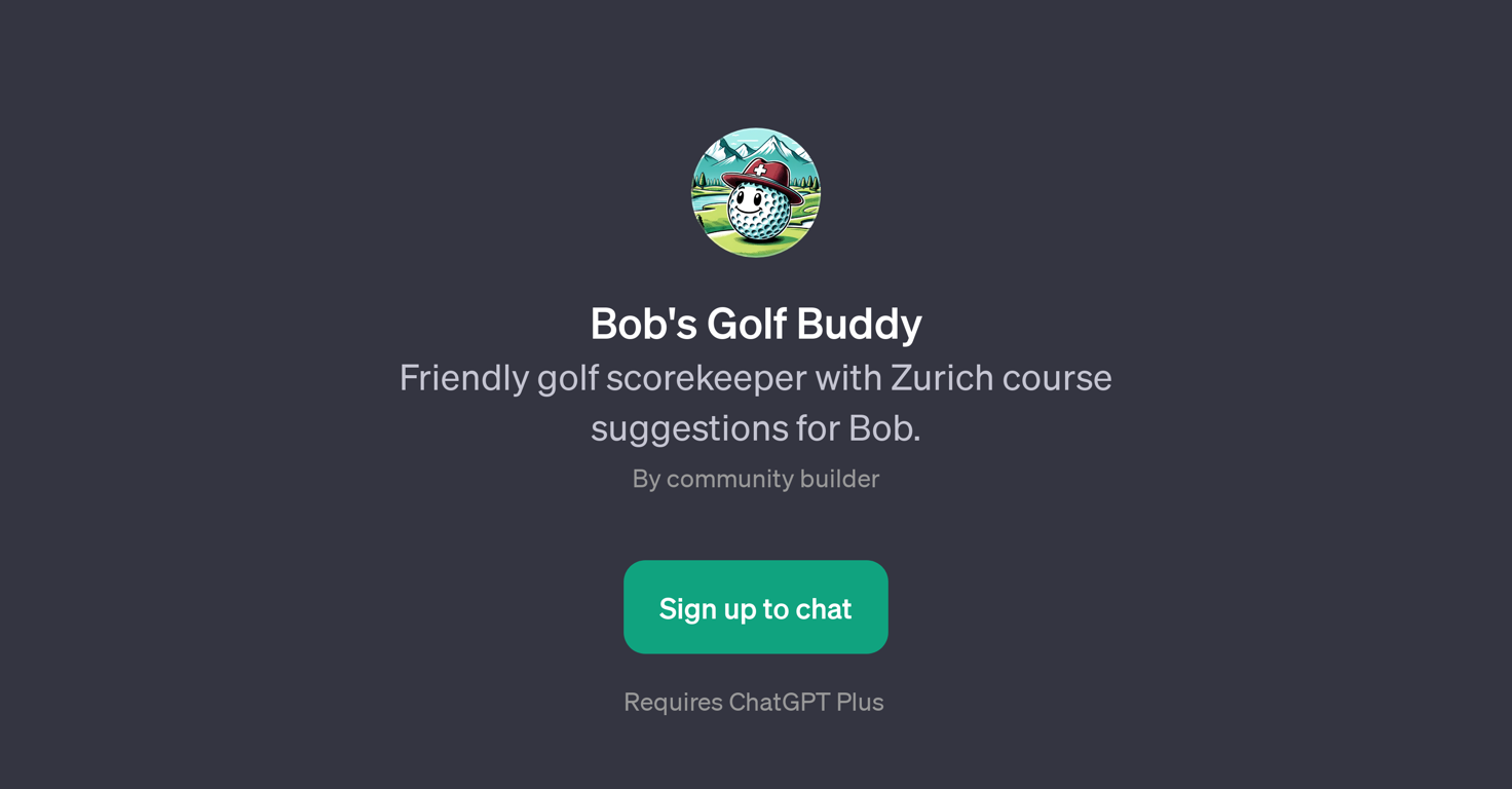 Bob's Golf Buddy website