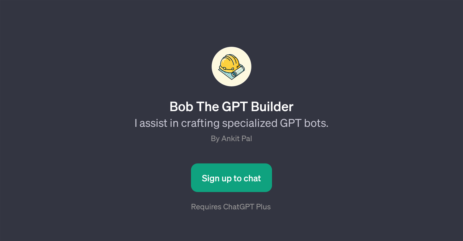 Bob The GPT Builder website