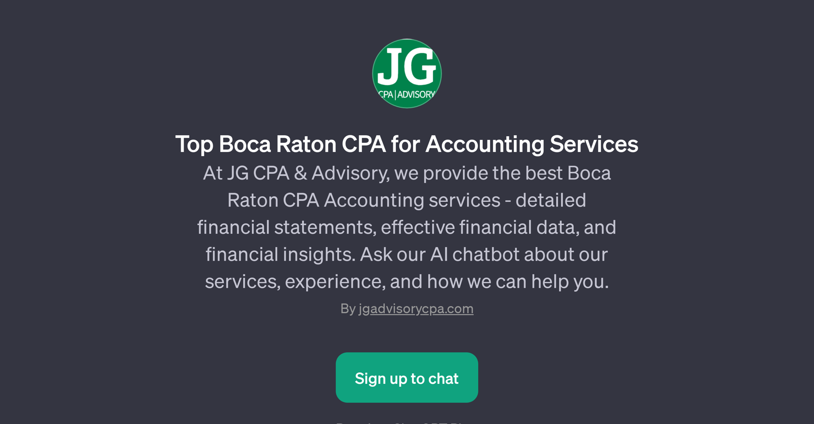 Boca Raton CPA Accounting Services GPT website