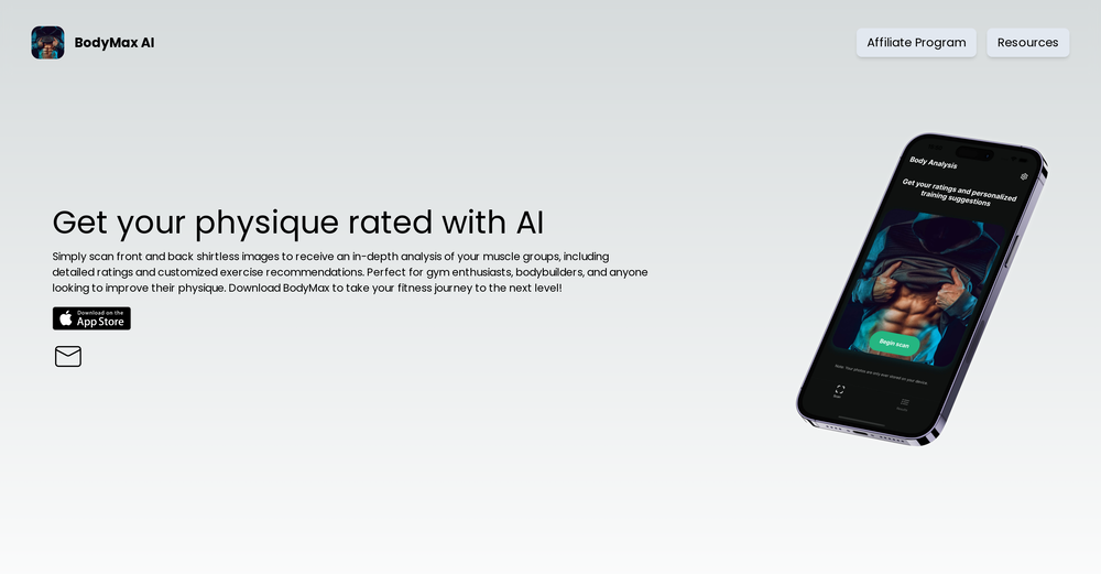 BodyMax AI website