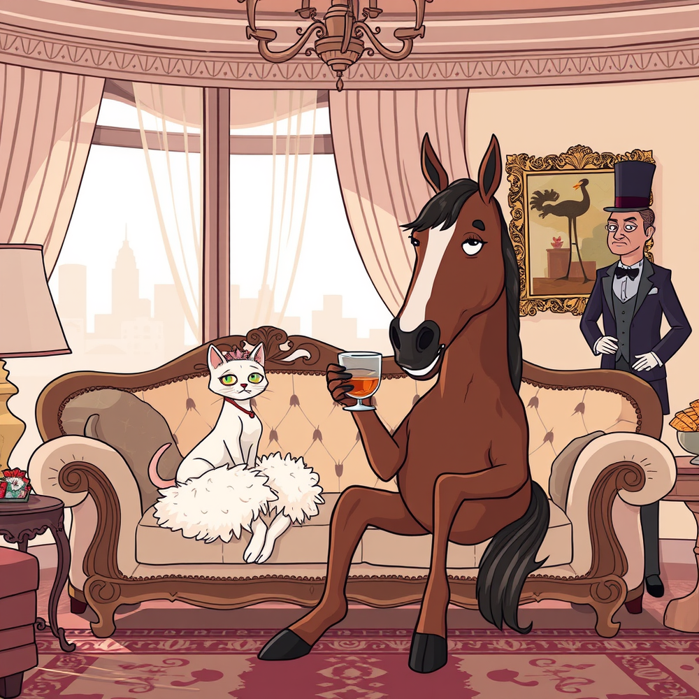 BoJack Horseman style website