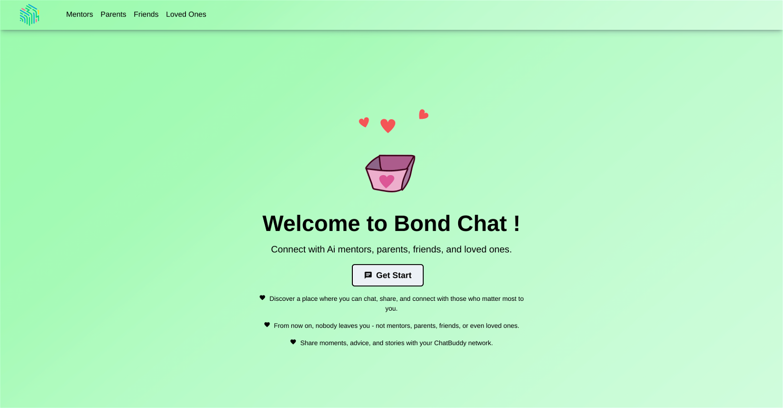 Bond Chat website