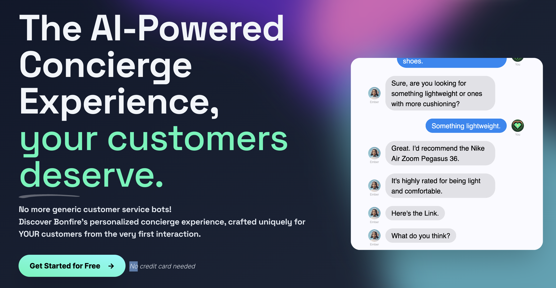 Bonfire - AI-Powered Concierge Bot