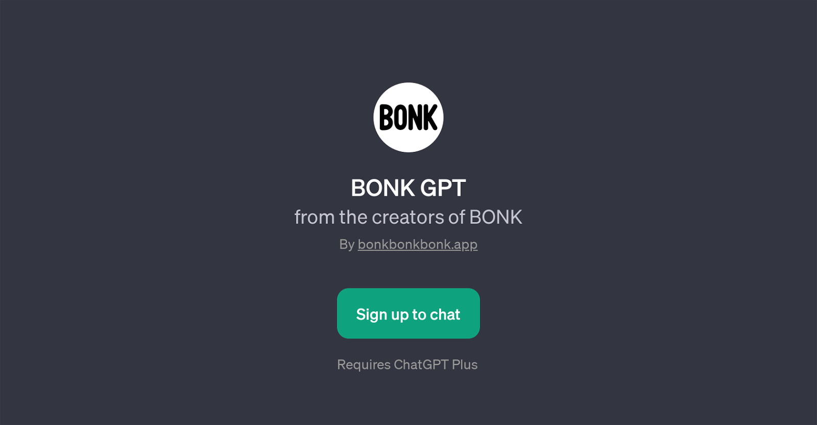 BONK GPT website