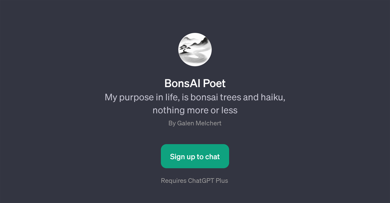 BonsAI Poet website