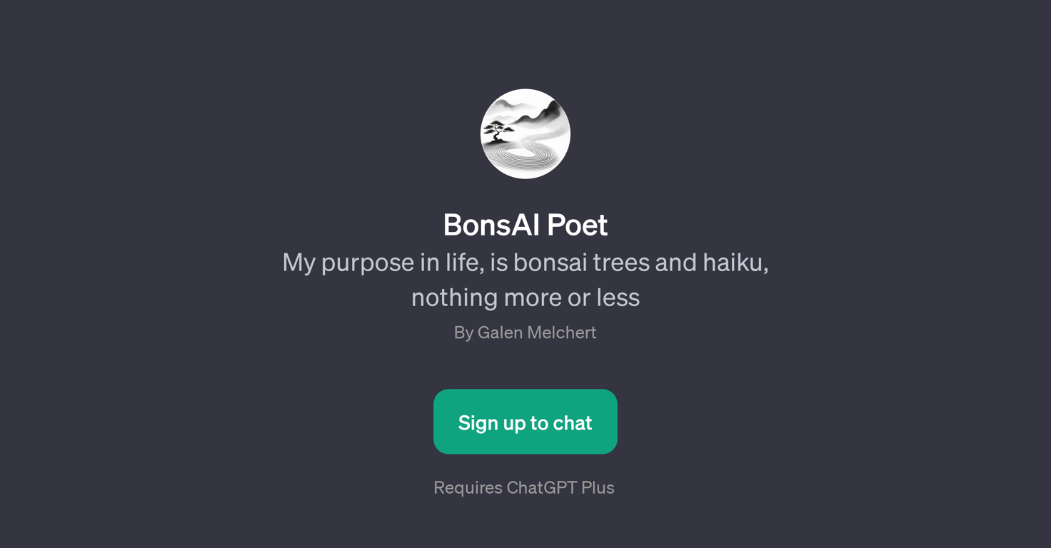 BonsAI Poet website