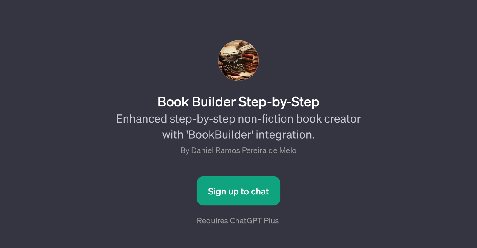 Book Builder Step-by-Step website