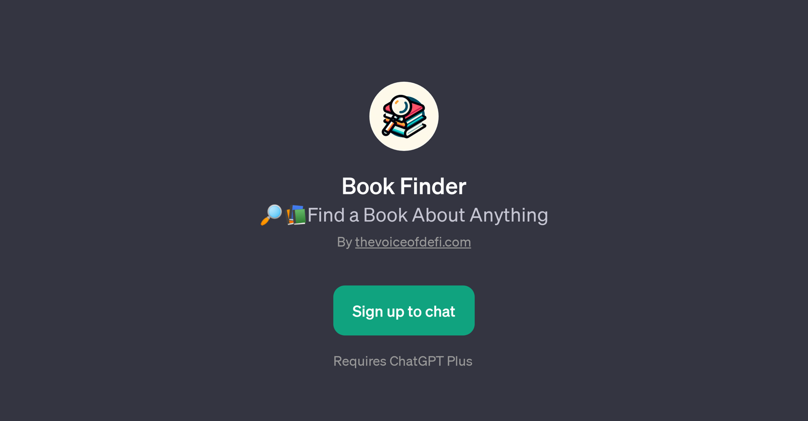 Book Finder website