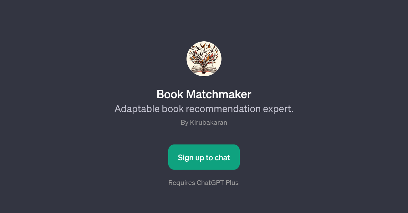 Book Matchmaker website