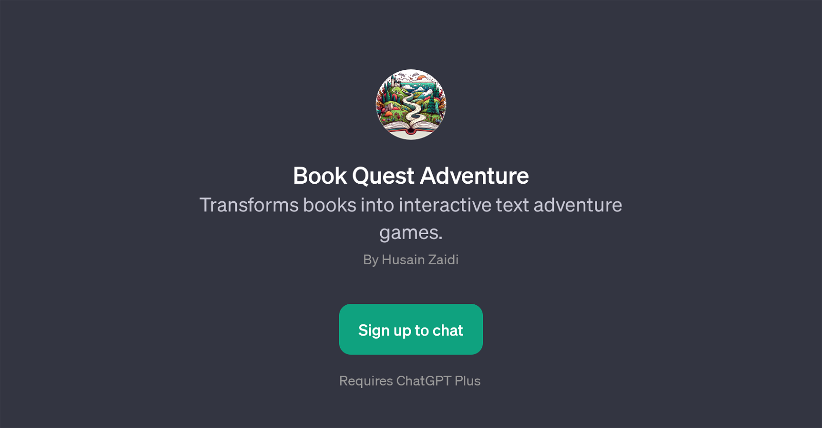 Book Quest Adventure website