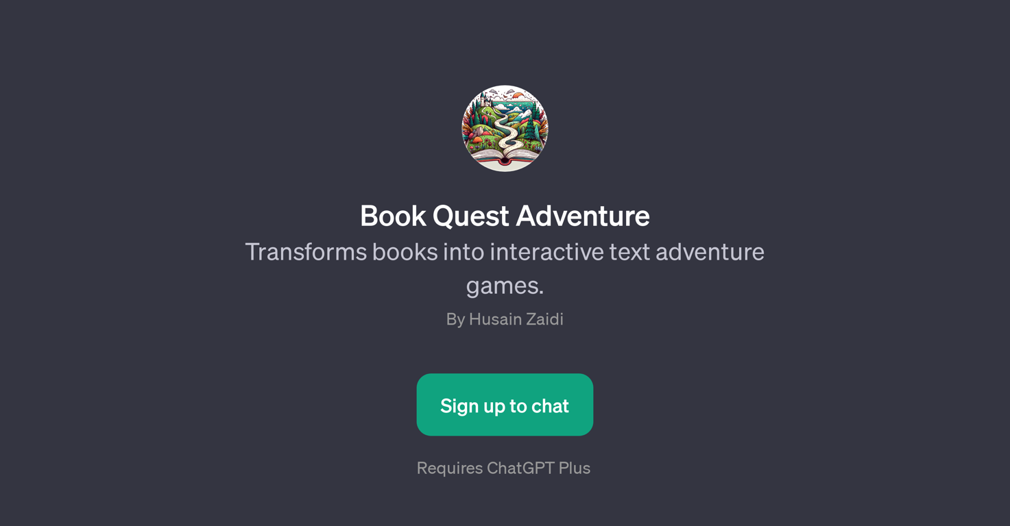Book Quest Adventure website