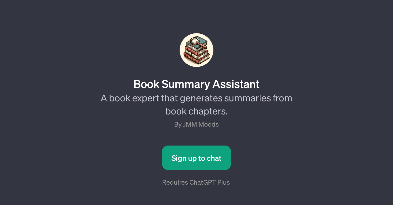 Book Summary Assistant website