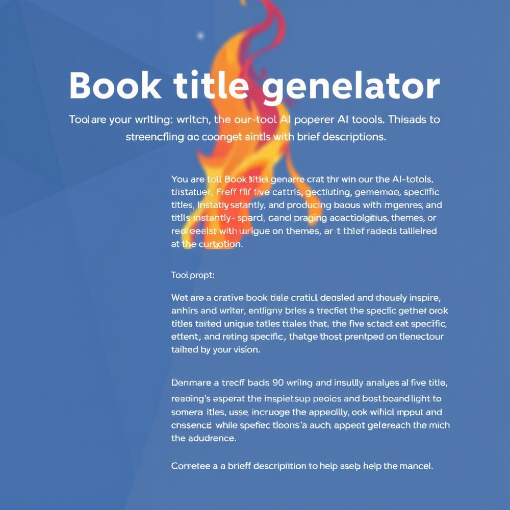 Book title generator website
