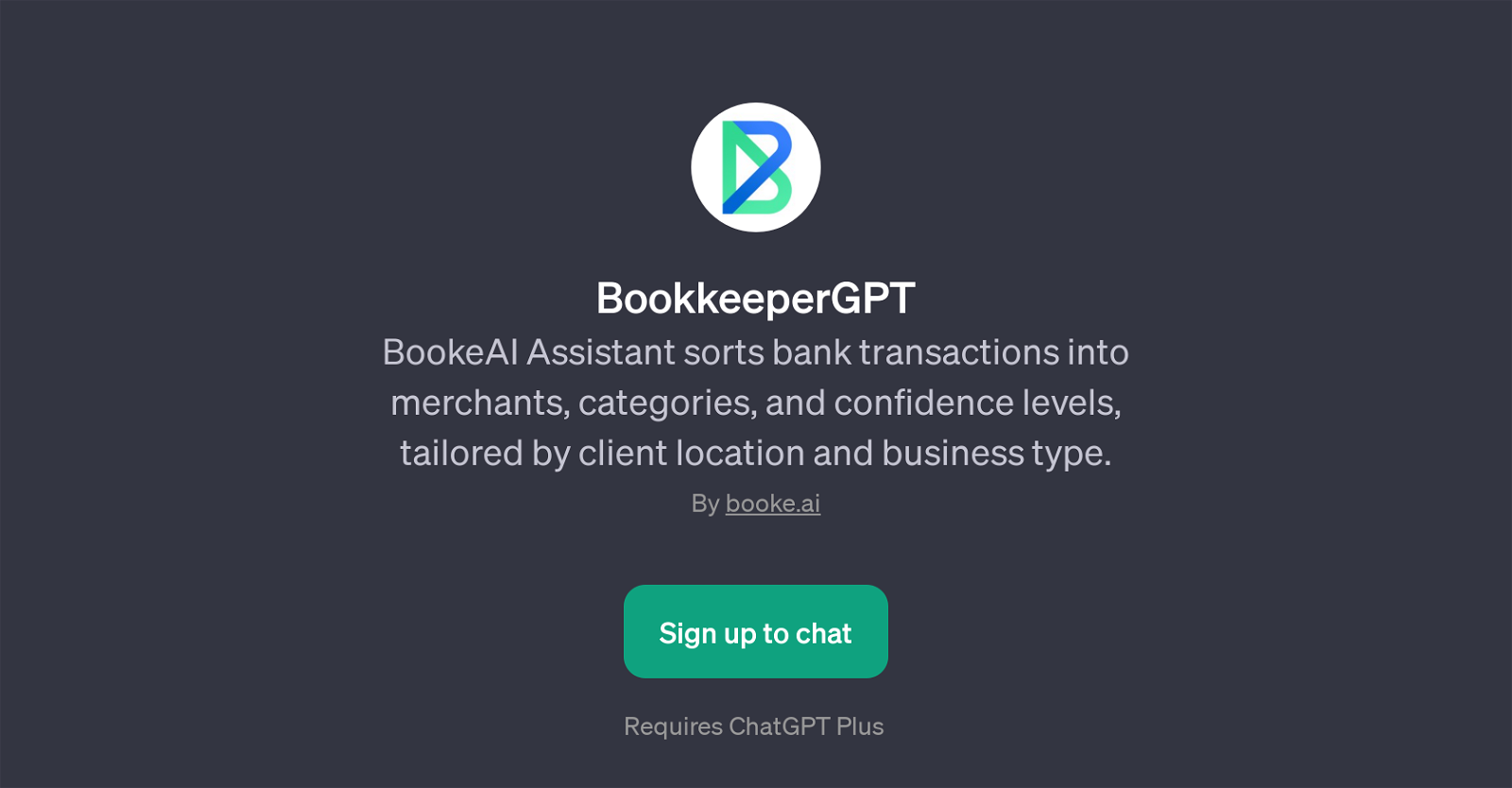BookkeeperGPT website