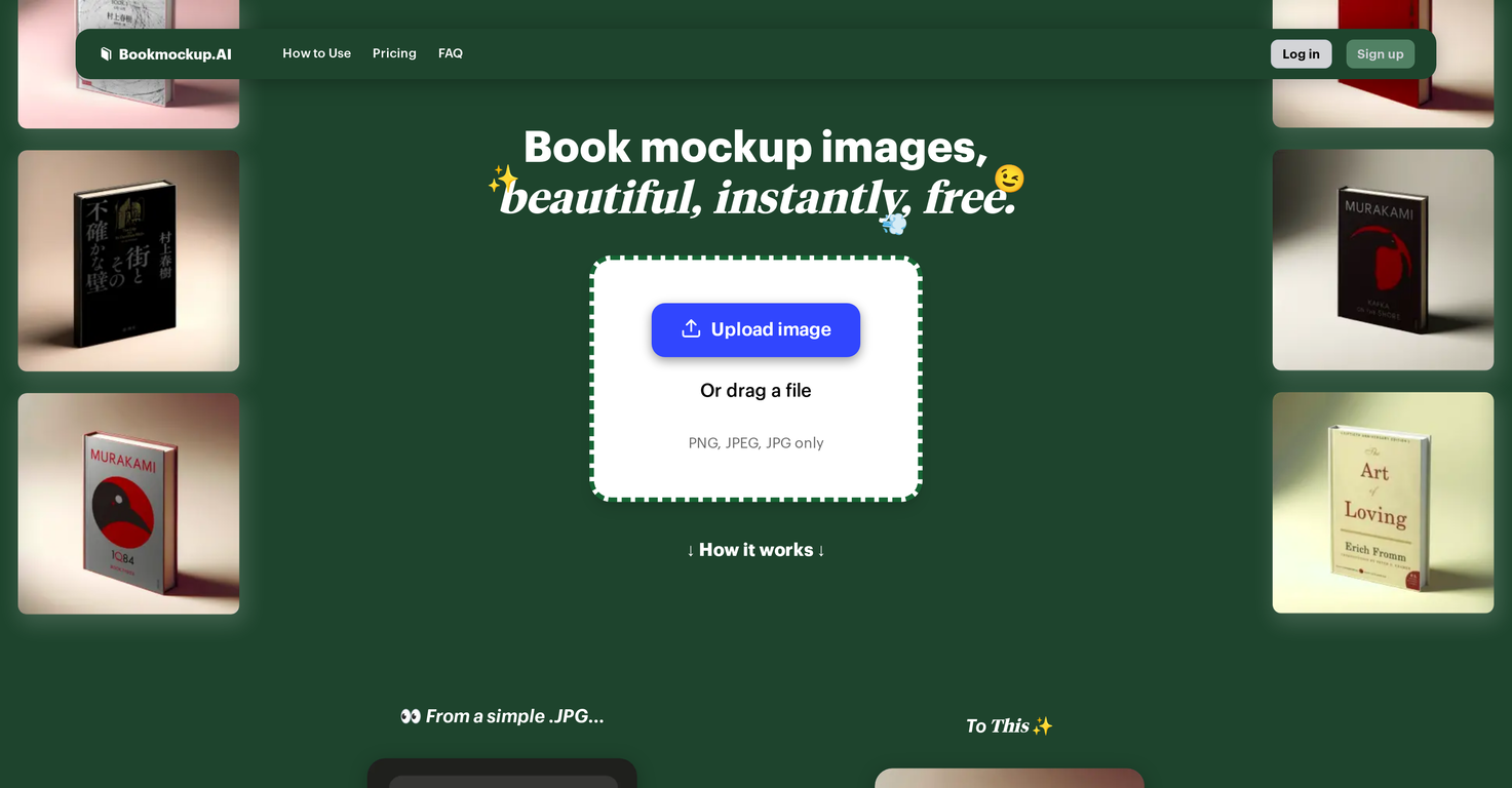 Bookmockup.AI website