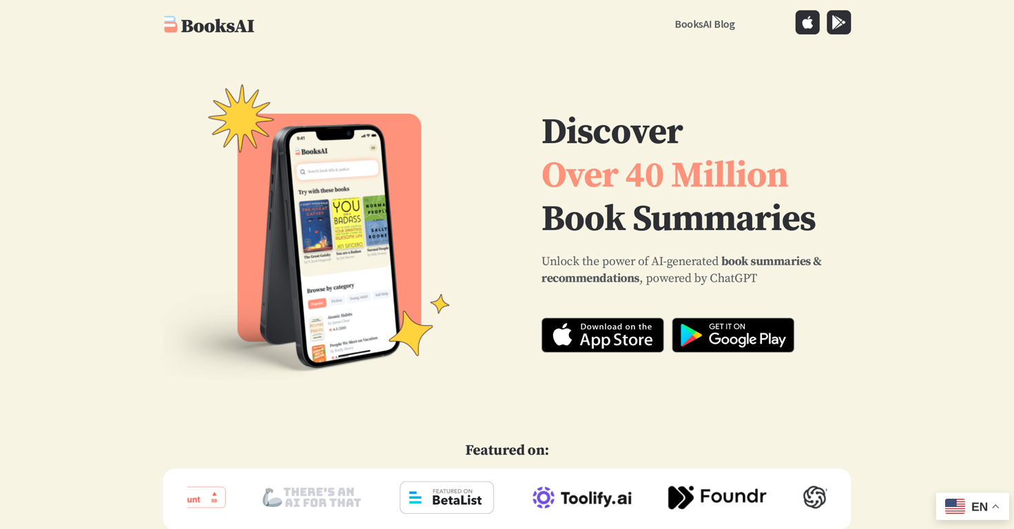 BooksAI website