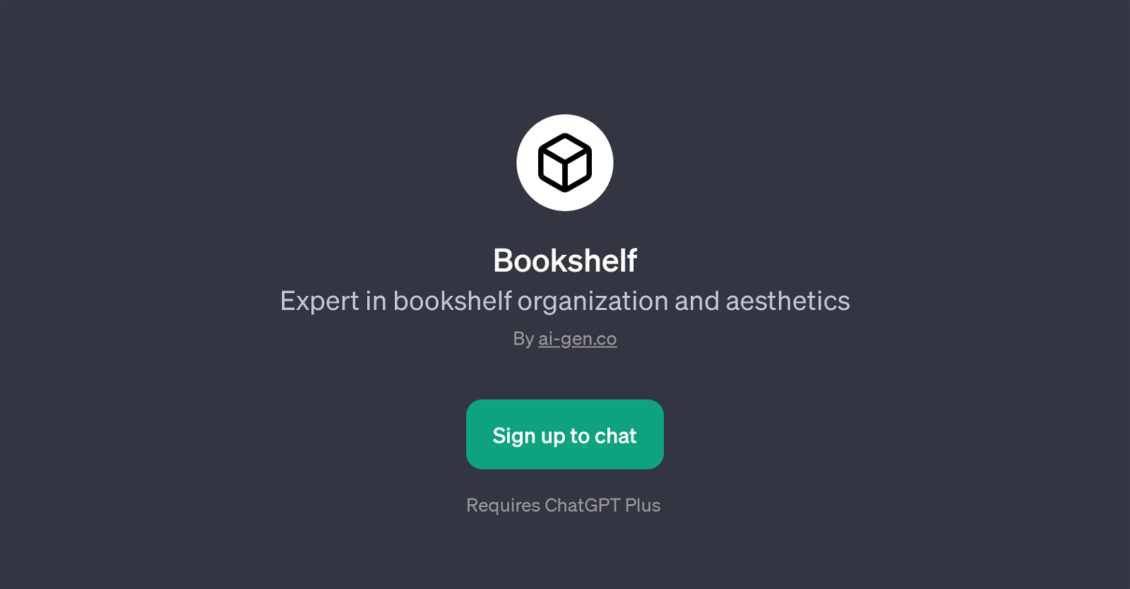Bookshelf website