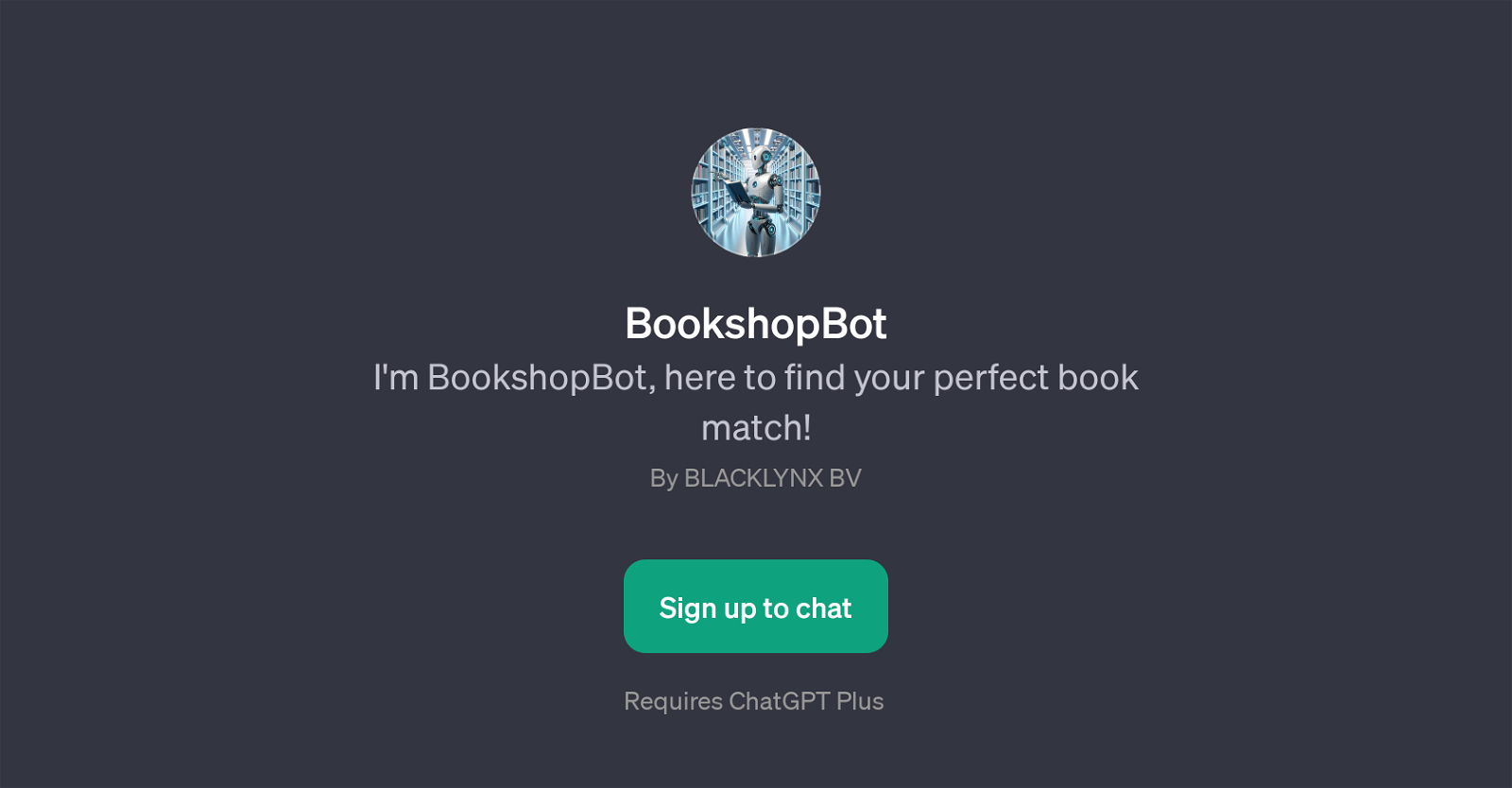 BookshopBot website