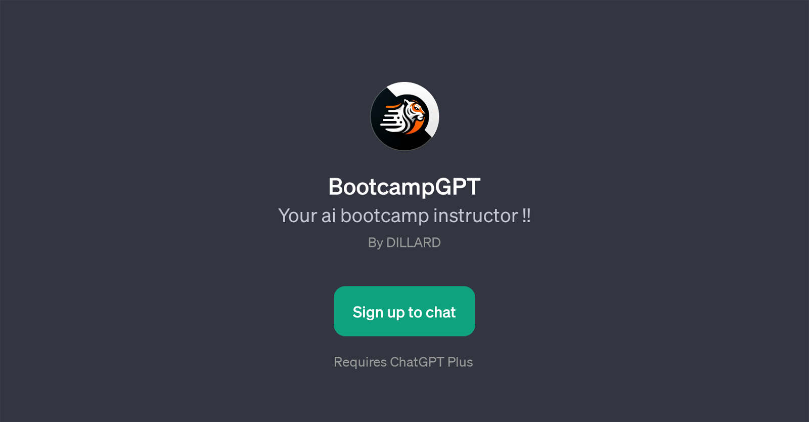 BootcampGPT website