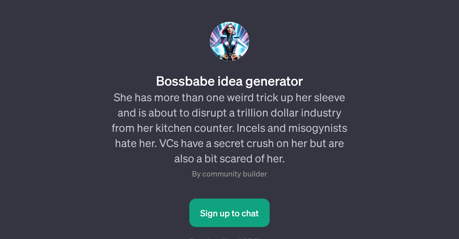 Bossbabe idea generator website