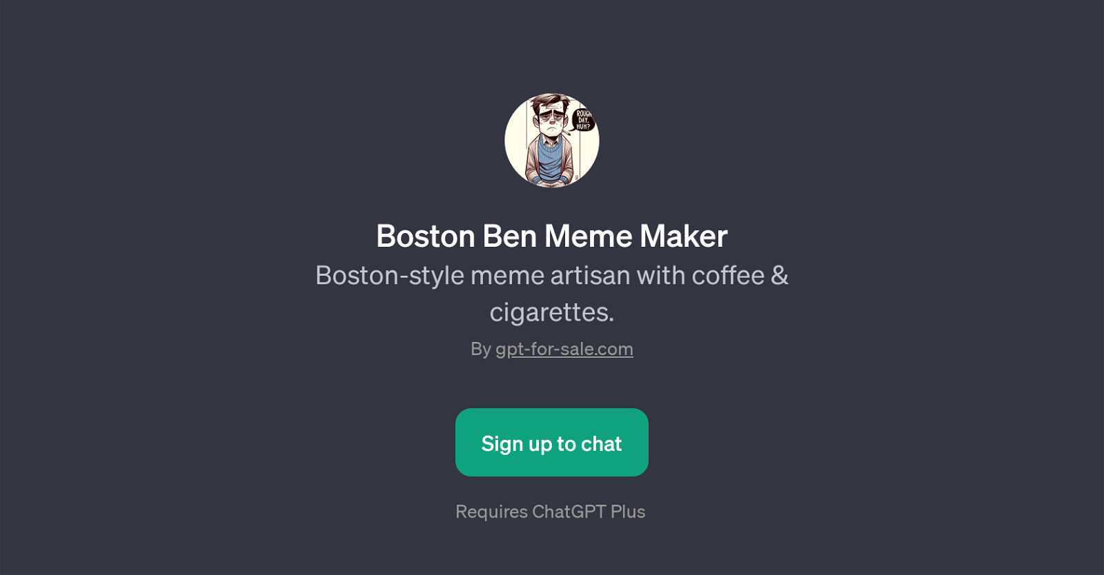 Boston Ben Meme Maker website