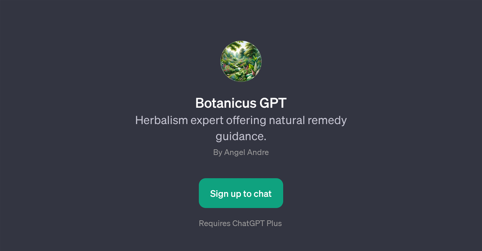 Botanicus GPT website