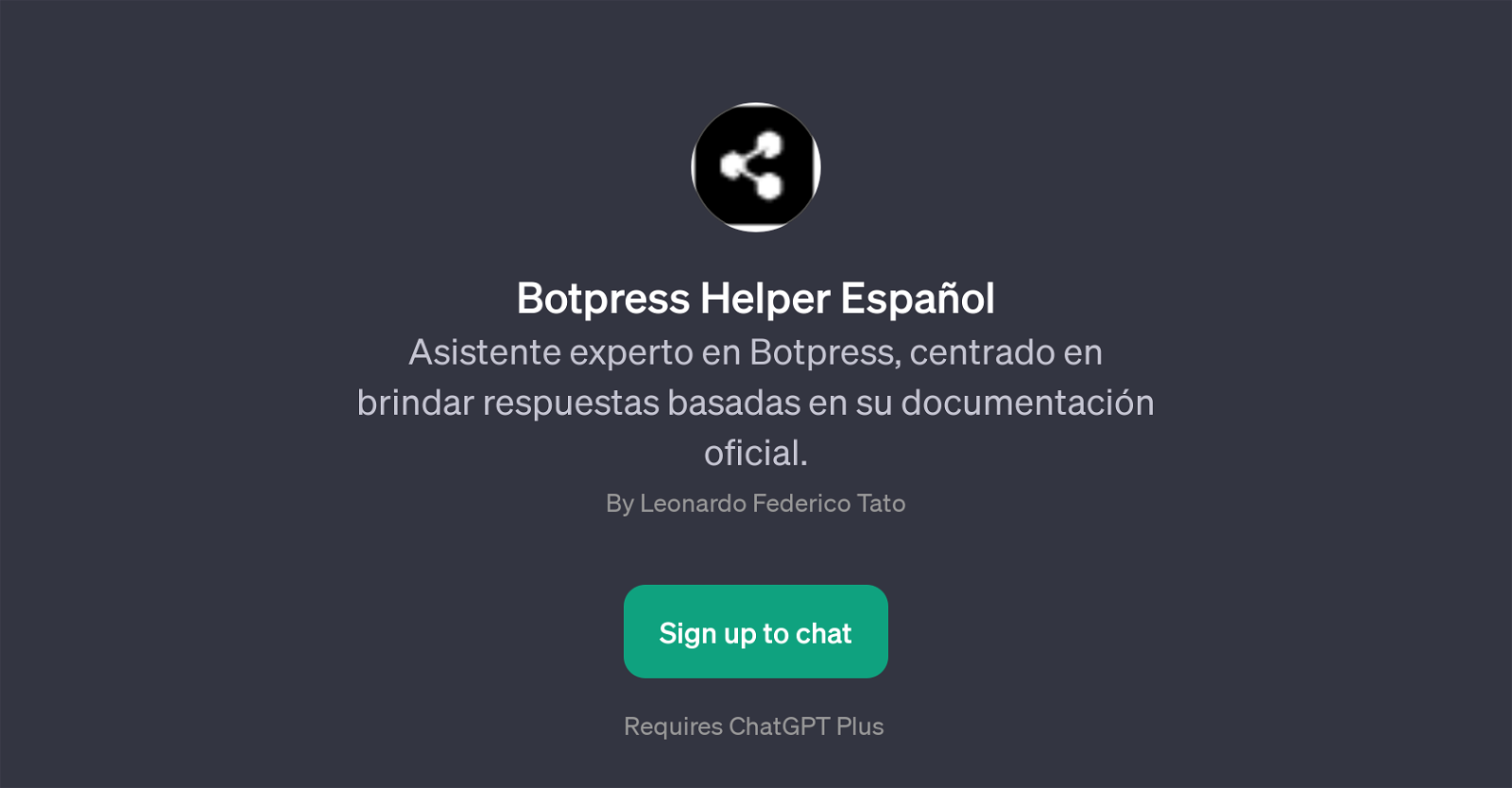 Botpress Helper Espaol website