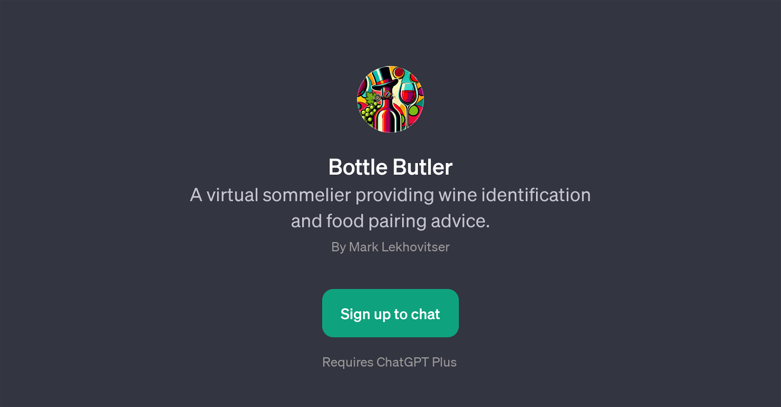 Bottle Butler website