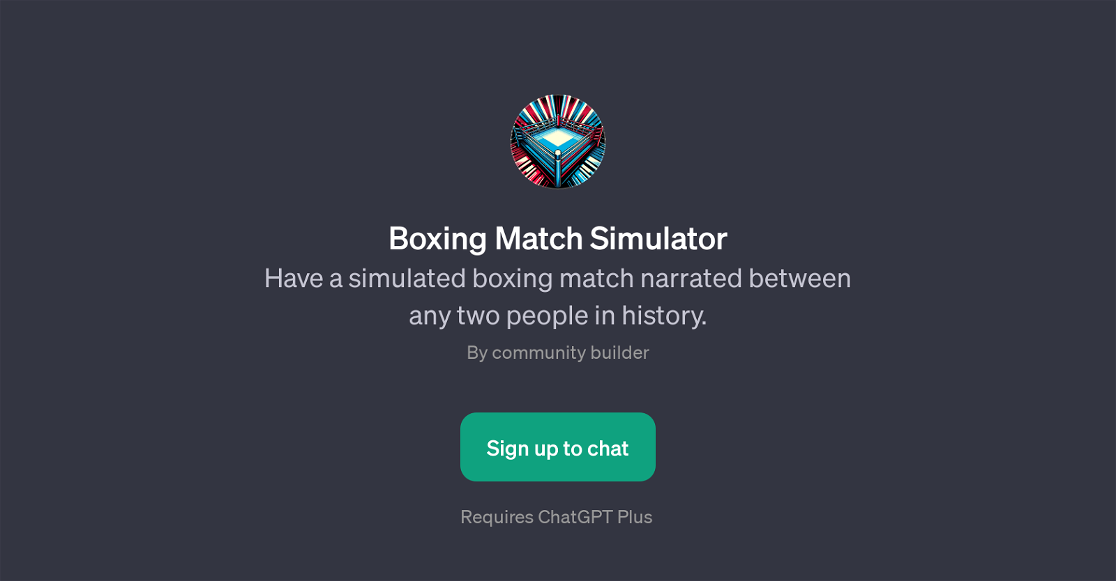 Boxing Match Simulator website