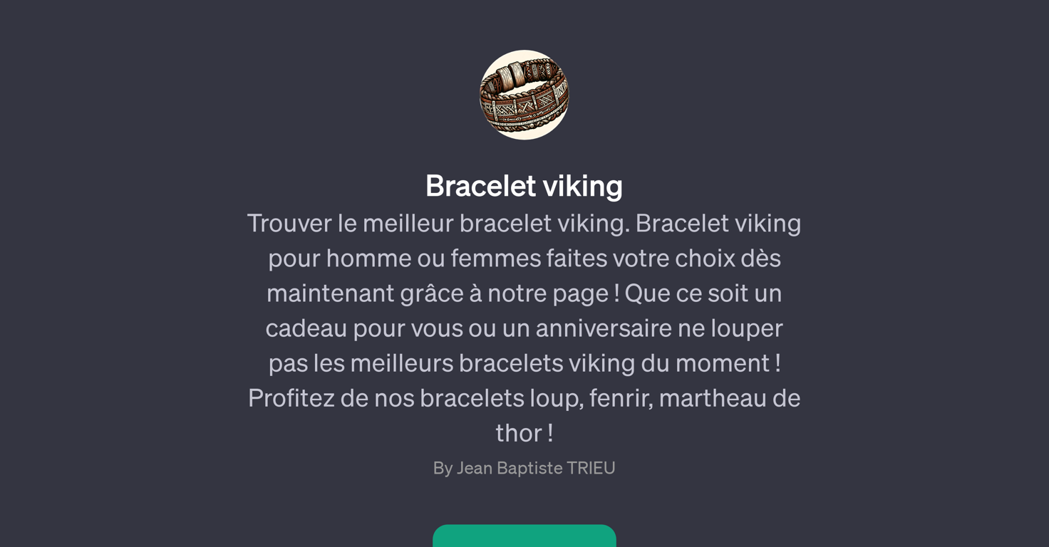 Bracelet Viking GPT website