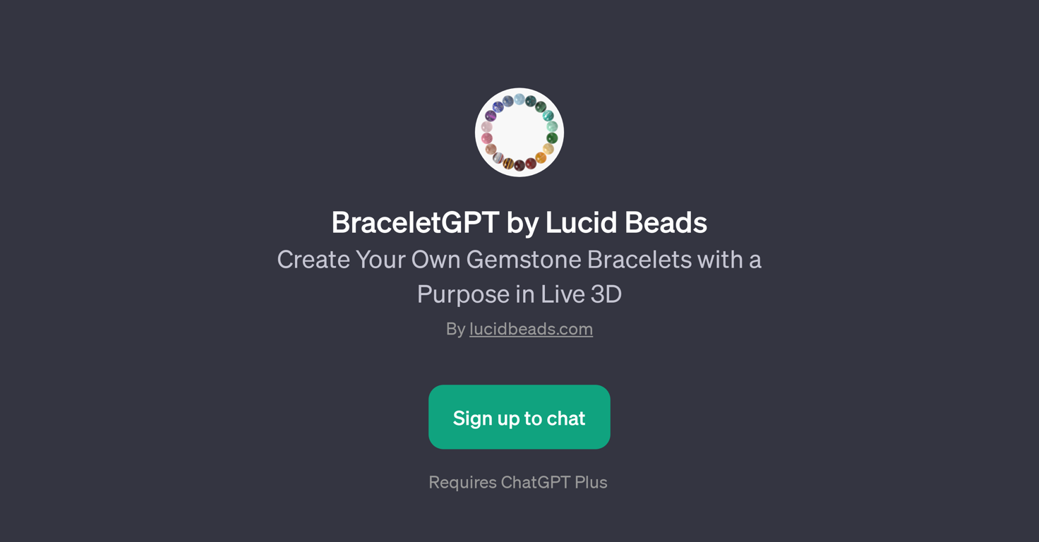BraceletGPT by Lucid Beads website