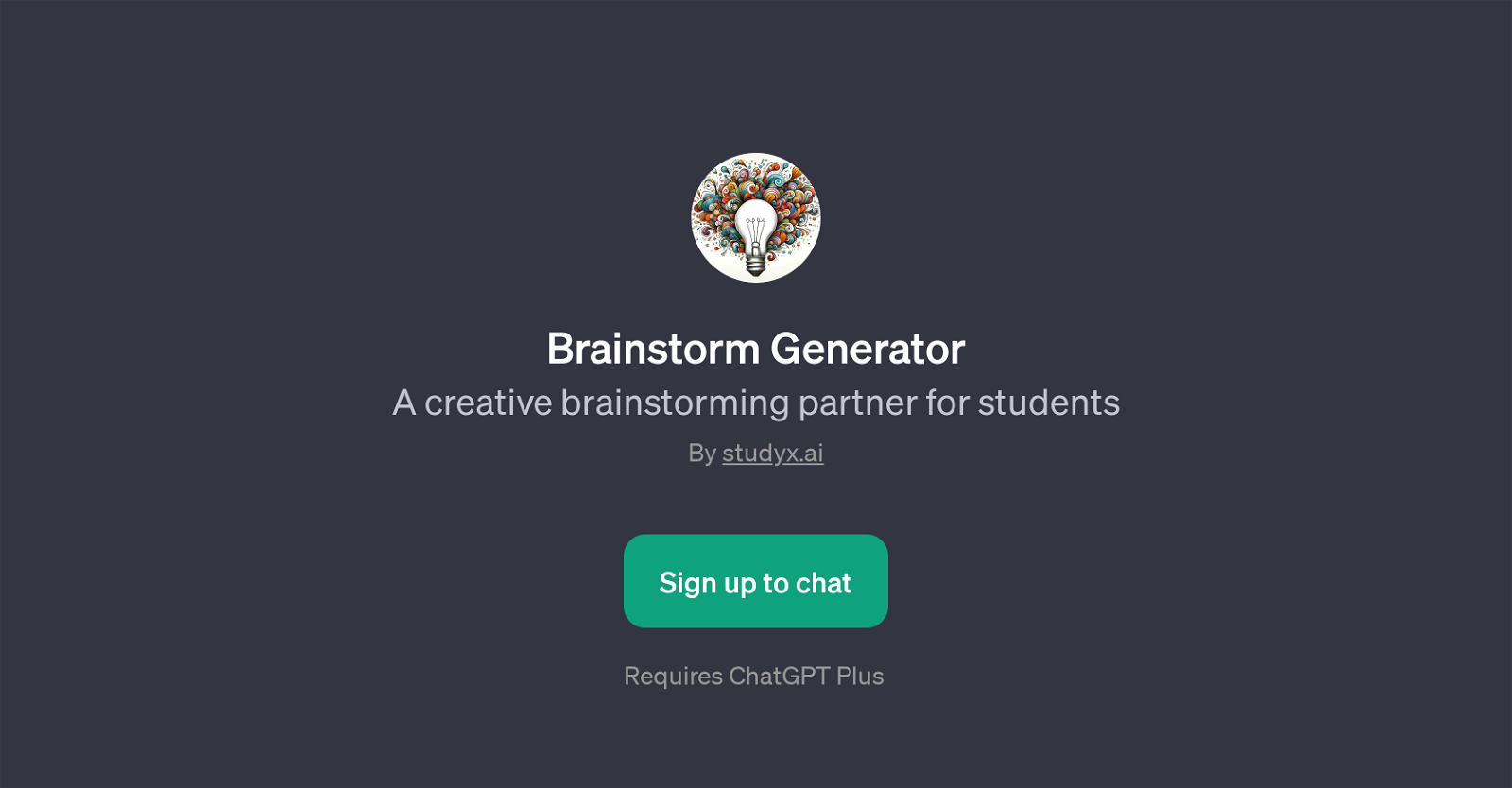 Brainstorm Generator website