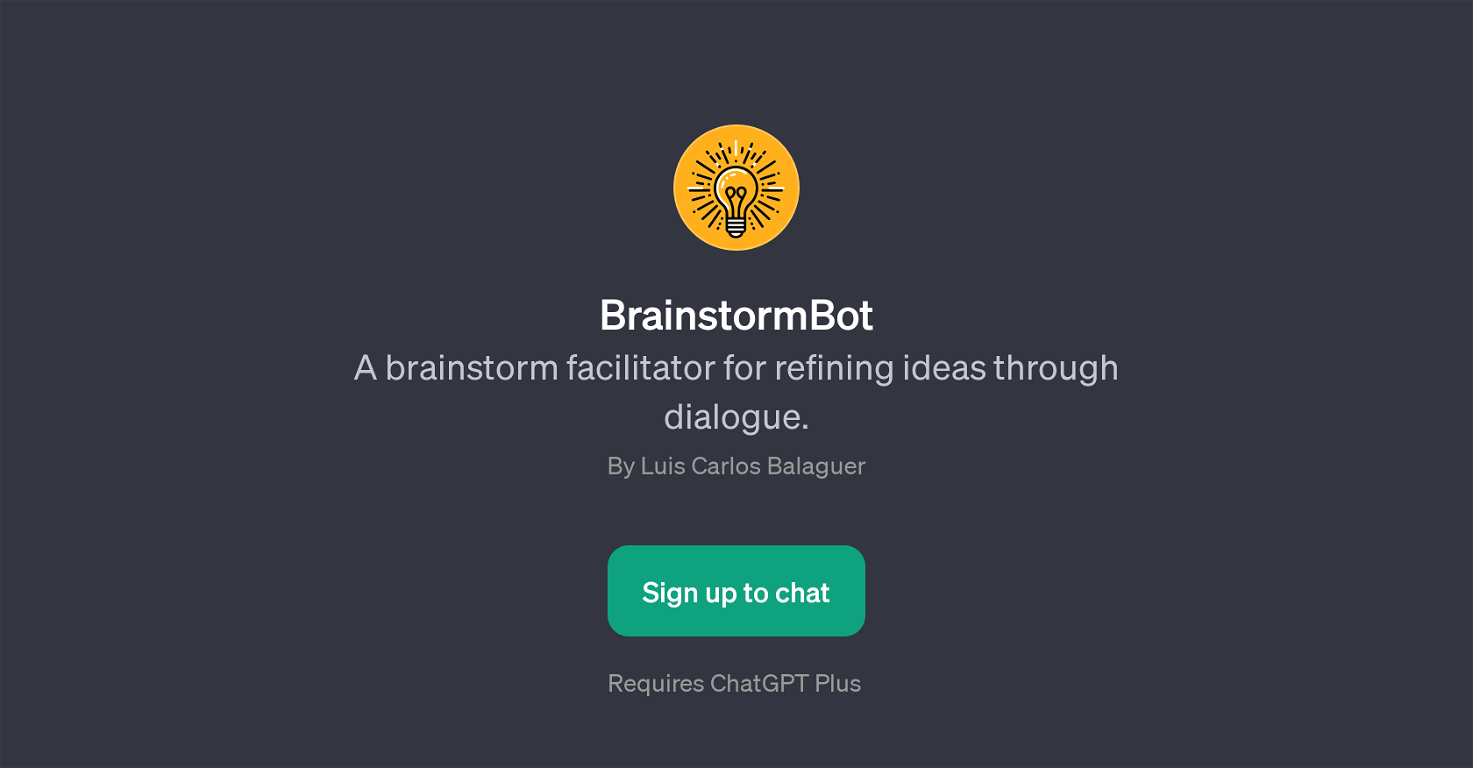 BrainstormBot website