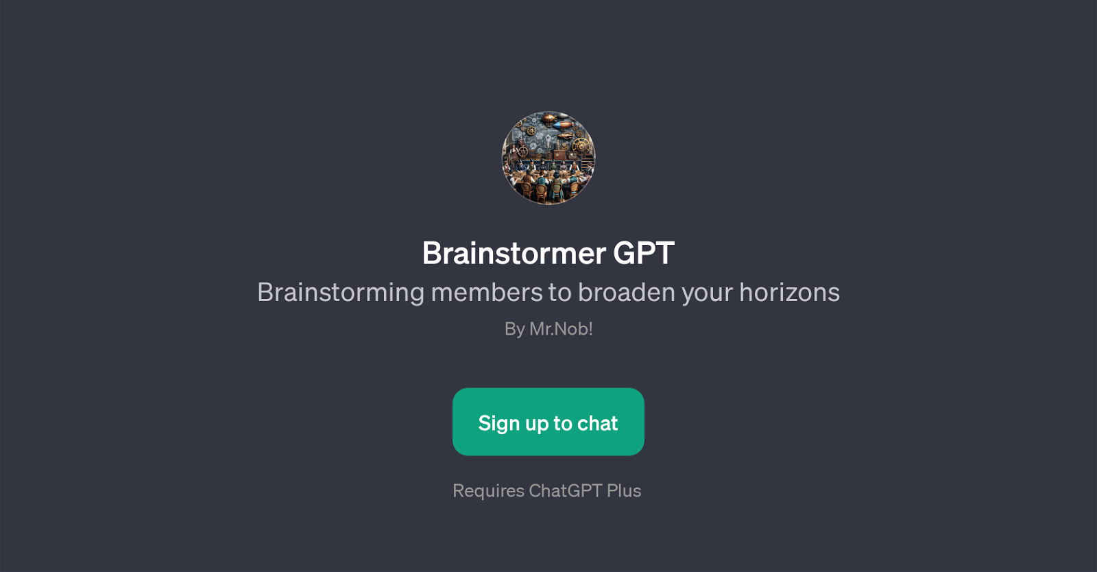 Brainstormer GPT website