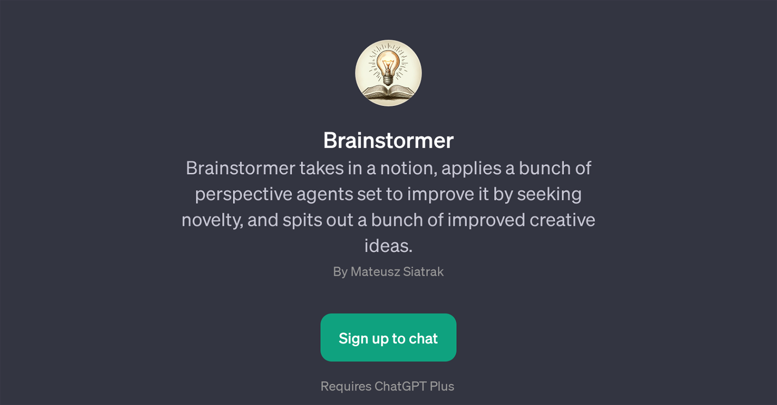 Brainstormer website