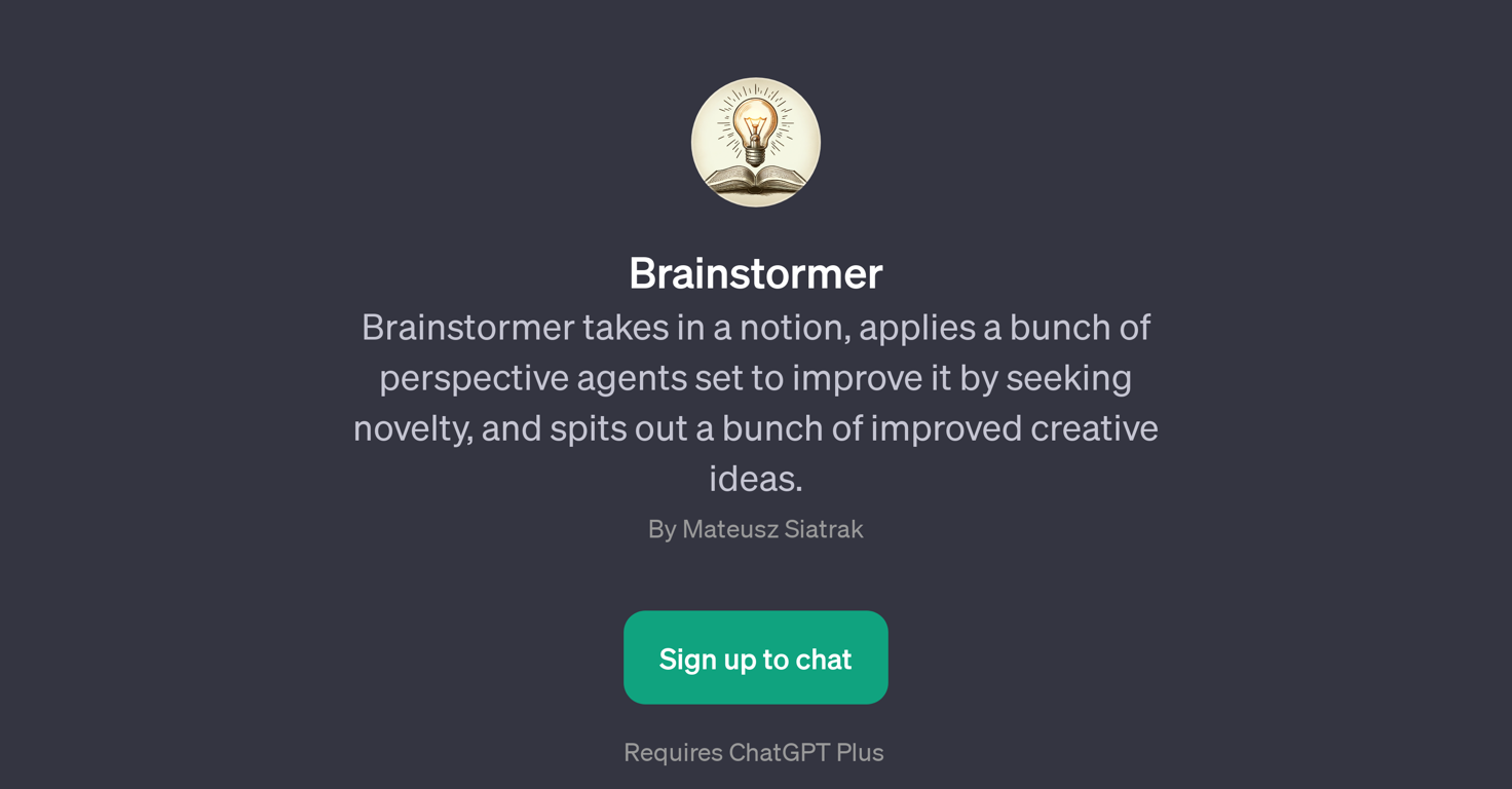 Brainstormer website