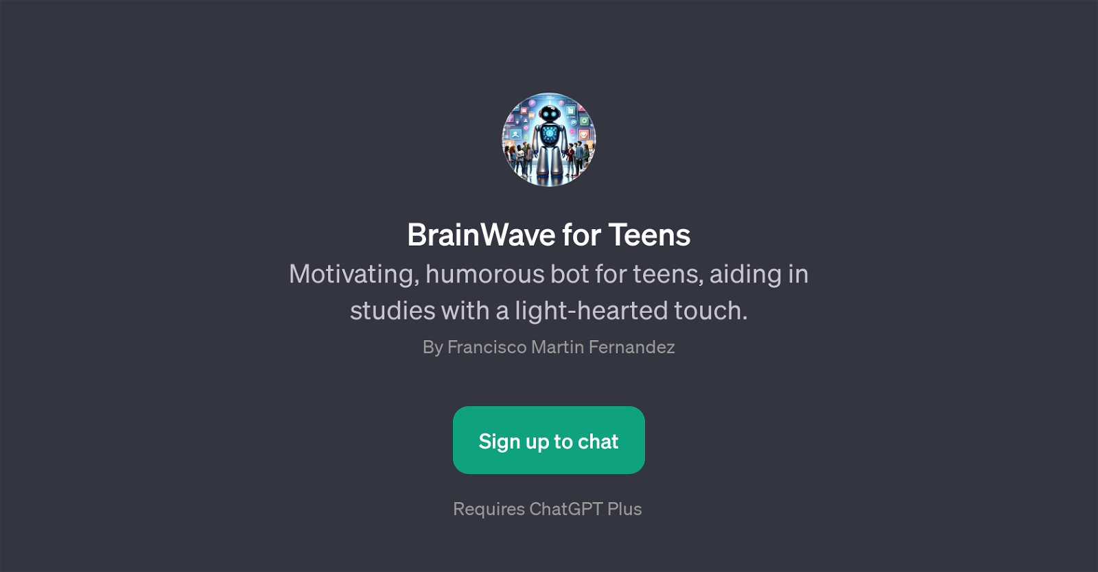 BrainWave for Teens website