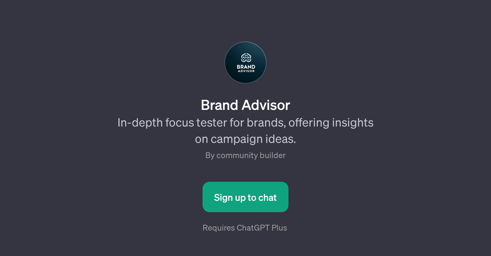 Brand Advisor website