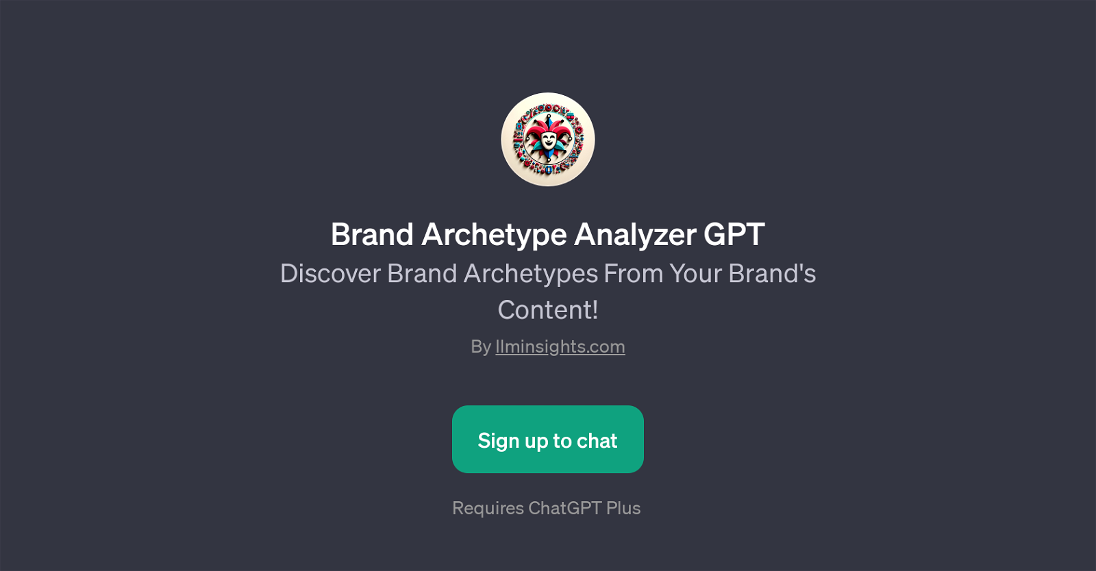 Brand Archetype Analyzer GPT website