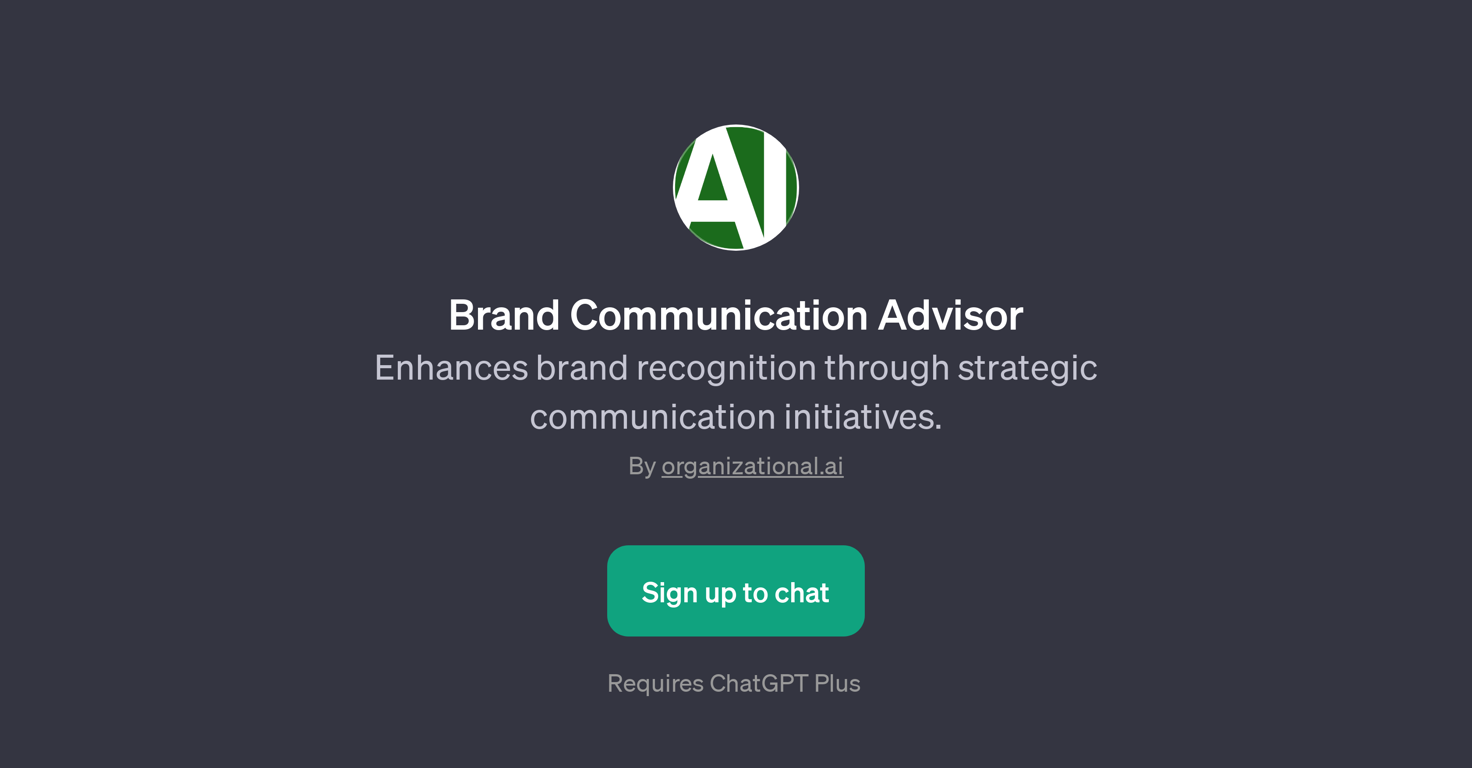 Brand Communication Advisor website