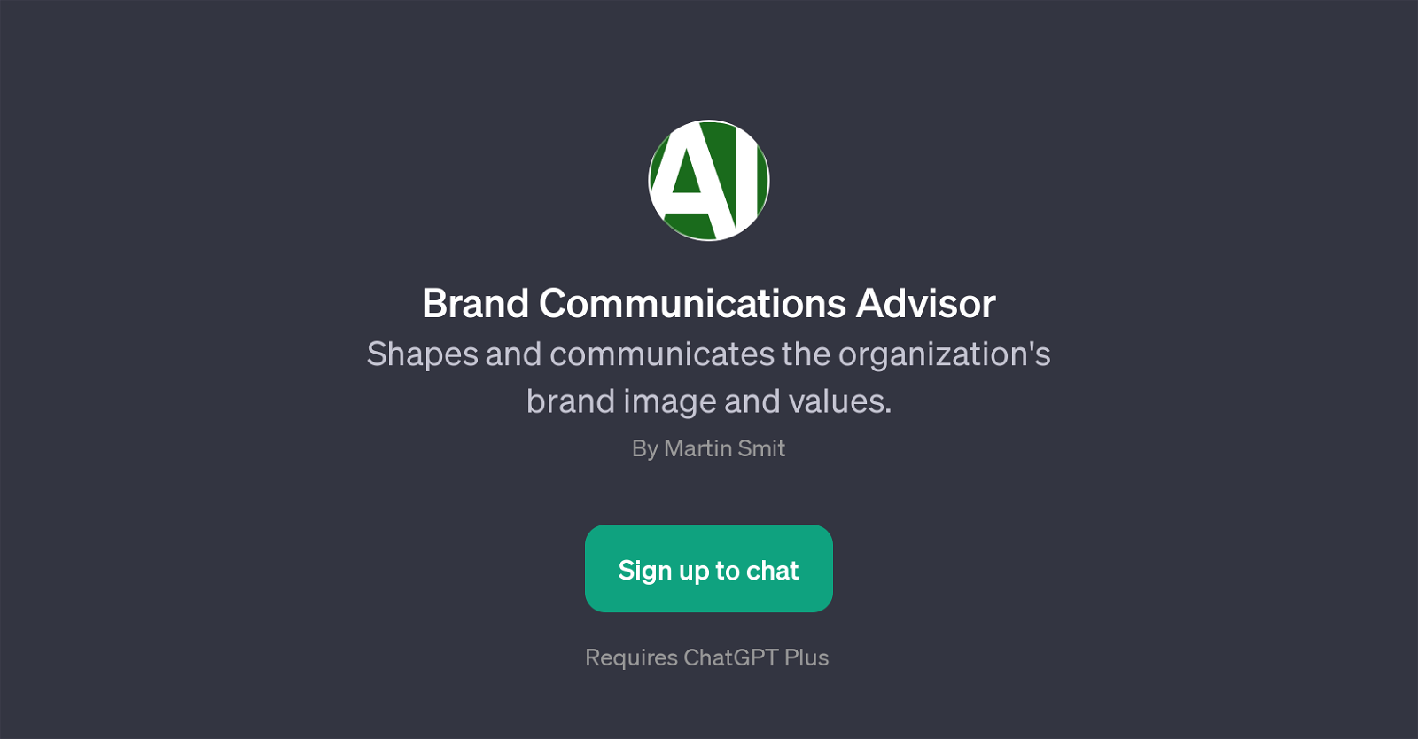 Brand Communications Advisor website