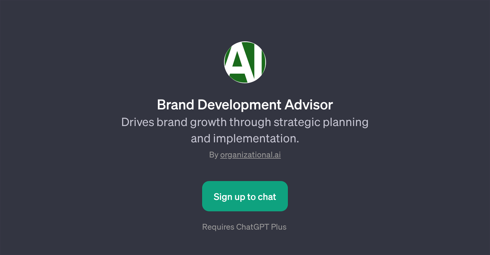Brand Development Advisor website