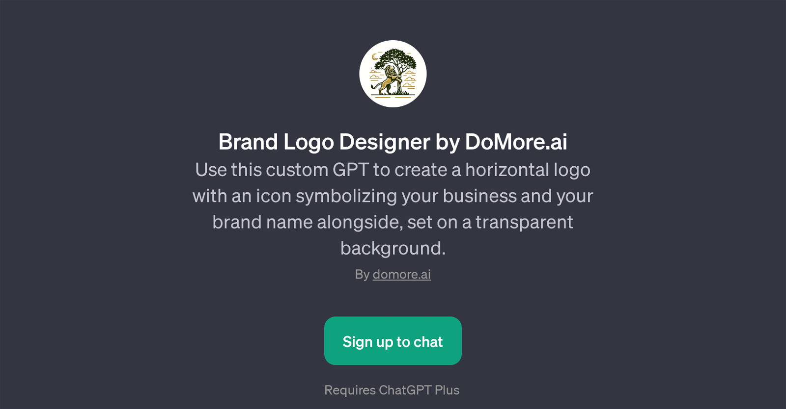 Brand Logo Designer by DoMore.ai website