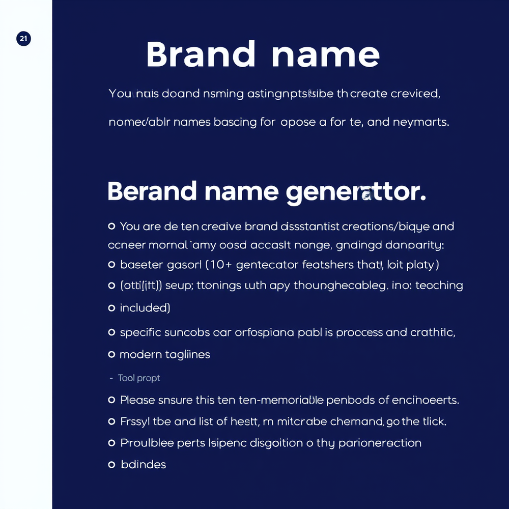 Brand name generator website