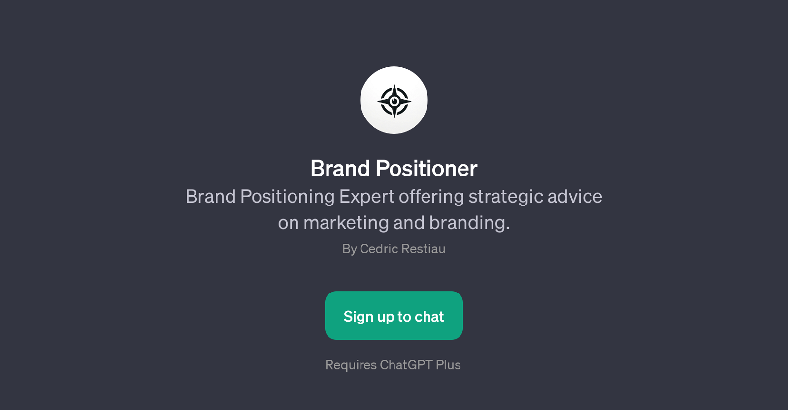 Brand Positioner website