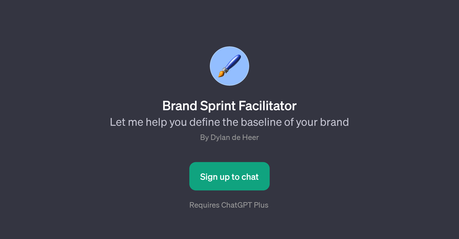 Brand Sprint Facilitator website
